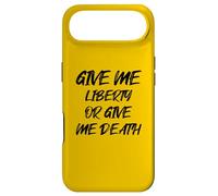 Carcasa para iPhone Air Give Me Liberty or Give Me Death con Fuente Negra Retro