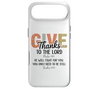Carcasa para iPhone Air Give Thanks to The Lord Psalm 136 He Will Fight Exodus 14:14