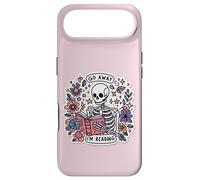 Carcasa para iPhone Air Go Away I'm Reading Funny Skeleton Book Lovers Bookish Skull