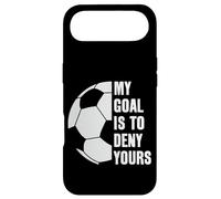 Carcasa para iPhone Air Goalie My Goal is to Deny Your Soccer - Balón de fútbol