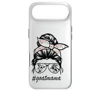 Carcasa para iPhone Air Goat Mama Messy Bun Life Hair Gafas para el día de la Madre
