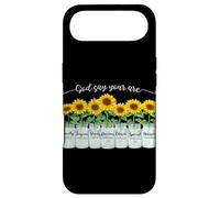 Carcasa para iPhone Air God Says You Are Girasol Mason Jar Christian Religious
