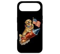 Carcasa para iPhone Air Golden Retriever Dog 4 de Julio 4th American Flag