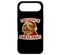 Carcasa para iPhone Air Gorro para Perro con Texto en inglés I Believe In Santa Paws Petit Basset Griffon Vendéen