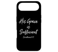 Carcasa para iPhone Air Grace Sufficient Biblia Versículo Cita Escritura Dios Cristiano