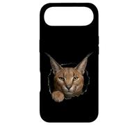 Carcasa para iPhone Air Gráfico de Animal Caracal Wild Cat Breaking Through Torn Hole