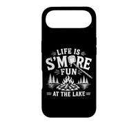 Carcasa para iPhone Air Gráfico de Camping Life Is S'More Fun At The Lake Campfire