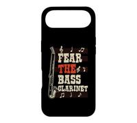 Carcasa para iPhone Air Gráfico de Notas Musicales para Clarinete Fear The Bass