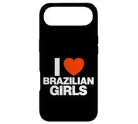 Carcasa para iPhone Air Gráfico Divertido de corazón I Love Brazilian Girls