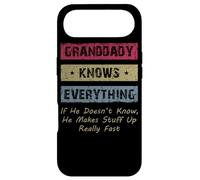 Carcasa para iPhone Air Granddaddy Knows Everything Humor Saying Retro Grandpa