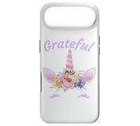 Carcasa para iPhone Air Grateful: Unicornio Elegante Agradecido para Mujeres y niños