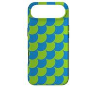 Carcasa para iPhone Air Green Blue Diagonal Scales Armor Geometric Natural Pattern