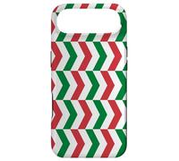 Carcasa para iPhone Air Green White Red Italy Tricolor Horizontal Zigzag Pattern