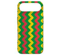 Carcasa para iPhone Air Green Yellow Red Zigzag Triangle Stripe Mali Classic Pattern