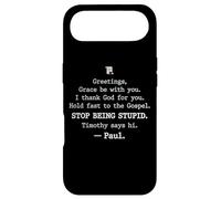 Carcasa para iPhone Air Greetings Grace Be with You I Thank God for You Hold Fast