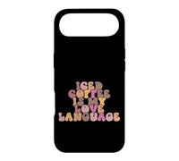 Carcasa para iPhone Air Groovy Love Iced Coffee Saying Is My Language Retro