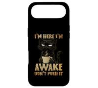 Carcasa para iPhone Air Grumpy Black Cat Coffee, Estoy Despierto, no Mejora su Estado de ánimo por la mañana