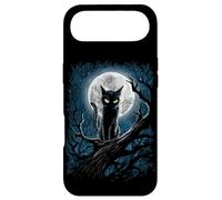 Carcasa para iPhone Air Guardián de la Luna Gato Celestial Luna Noche Mística Obra de Arte