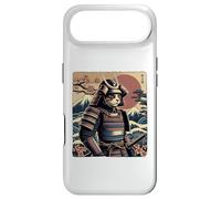 Carcasa para iPhone Air Guerrero Gato Samurai en Medio del Período Edo de Flores de Cerezo