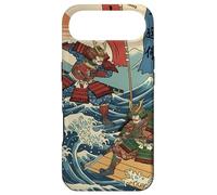 Carcasa para iPhone Air Guerreros samuráis en Ola Japonesa Estilo Ukiyo-e Batalla