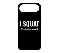 Carcasa para iPhone Air Gym Workout I Squat See Back for Details This Is Why I Squat