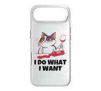 Carcasa para iPhone Air Hago lo Que Quiero Gato derramando Vino Tinto - Amantes del Gato y el Vino