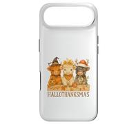 Carcasa para iPhone Air Hallothanksmas Highland Cow Trio Halloween Thanksgiving