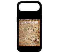 Carcasa para iPhone Air Happiness Found Here Vintage Pirate Map Crab