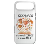 Carcasa para iPhone Air Happiness is a Cup of Coffee and a Good Book Coffee & Books
