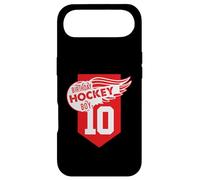 Carcasa para iPhone Air Happy 10th Birthday Boy Red Color Ice Hockey Theme