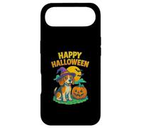 Carcasa para iPhone Air Happy Halloween Cute Dog with Pumpkin Witch Hat Art