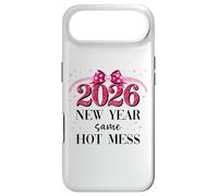 Carcasa para iPhone Air Happy New Year Same Hot Mess 2026 New Year Coquette Pink Bow