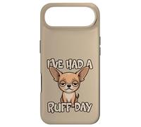 Carcasa para iPhone Air He Tenido un Mal día Divertido Juego de Palabras con Perros, Lindo, Cansado y Triste Chihuahua