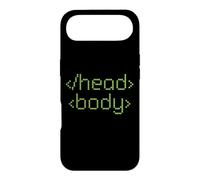 Carcasa para iPhone Air Head Body Codificador de código HTML Programador Web Broma