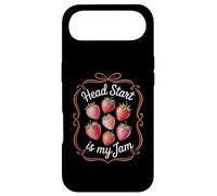 Carcasa para iPhone Air Head Start is My Jam Strawberry Teacher Pre-k Student Funny