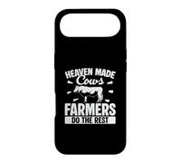 Carcasa para iPhone Air Heaven Made Cows Farmers Do The Rest Funny Ganaderos