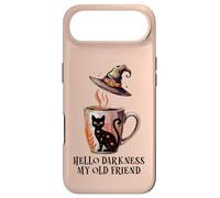 Carcasa para iPhone Air Hello Darkness My Old Friend Black Cat Coffee Mug Witchy Cat