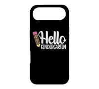 Carcasa para iPhone Air Hello Kindergarten Teacher Leopard Pencil Regreso a la Escuela