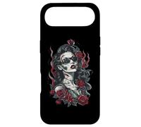 Carcasa para iPhone Air Hermosa Zombie Psychobilly Rosas Rebelde Punk Rock