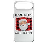 Carcasa para iPhone Air He's on The List and It's Not Mine Funny Santa Naughty List