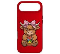 Carcasa para iPhone Air Highland Cow Autismo Puzzle Concientización Enseñar Niños Niñas
