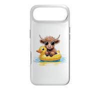Carcasa para iPhone Air Highland Cow Duck - Flotador de Piscina para natación de Verano