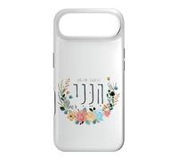 Carcasa para iPhone Air Hineni Hebrew Here I Am Isaías 6:8 Send Me Floral Watercolor