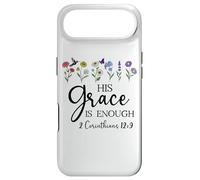 Carcasa para iPhone Air His Grace is Enough Bible Verse Christian 2 Corinthians 12:9