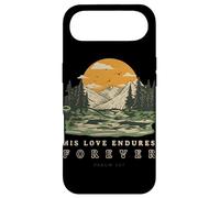 Carcasa para iPhone Air His Love Endures Forever Salmo 136 Versículo bíblico Cristiano