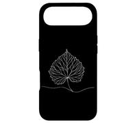 Carcasa para iPhone Air Hoja Álamo Arte Lineal Naturalista
