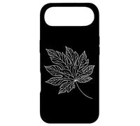 Carcasa para iPhone Air Hoja de Papaya Arte Lineal Botánico
