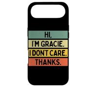 Carcasa para iPhone Air Hola Soy Gracie I Don't Care Thanks Funny Sarcasm Name Quote