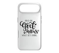 Carcasa para iPhone Air Hold On God Knows What He's Doing Christian Cita