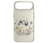 Carcasa para iPhone Air Holland Lop Rabbit Diente de león Floral Acuarela Conejito Amantes